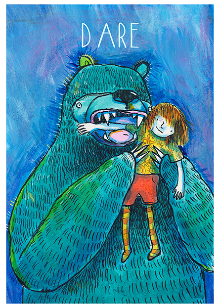 dare bear illustration