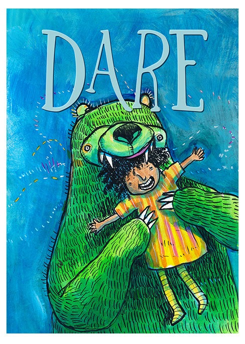 dare bear illustration