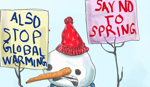 Snowman Protest