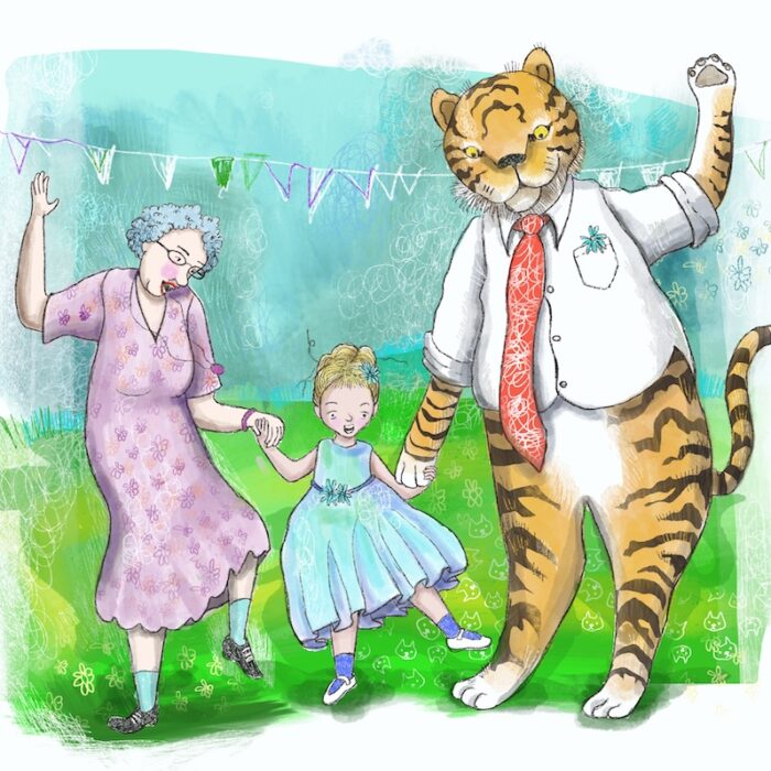 Dancing with gramma and Tiger