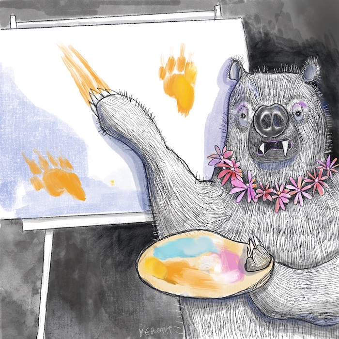 Bear painting